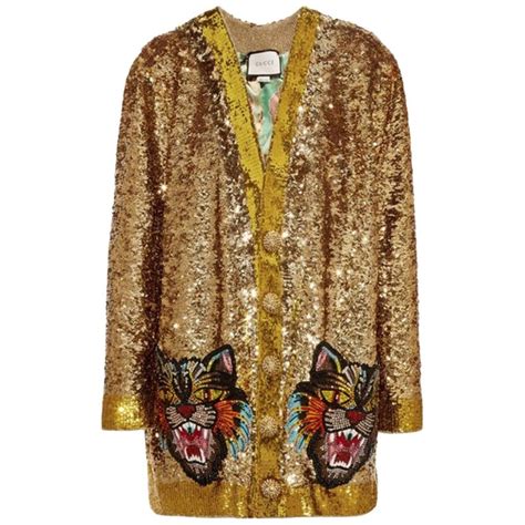 gucci gold sequin jacket